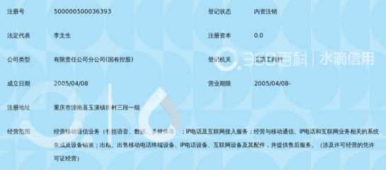 中國移動通信集團重慶潼南玉溪營業廳